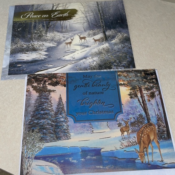 22 NEW Large thick mixed Christmas card 6x8 with matching Eps Scripture quotes - Picture 6 of 6